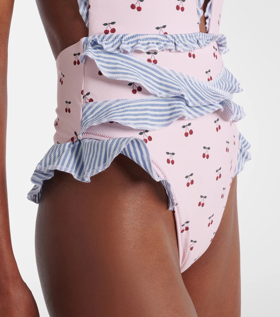 Montce - Tropez printed ruffled swimsuit