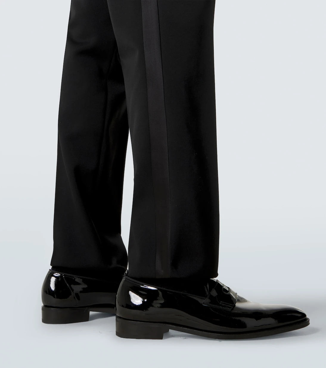 Burberry - Wool grain de poudre tuxedo pants