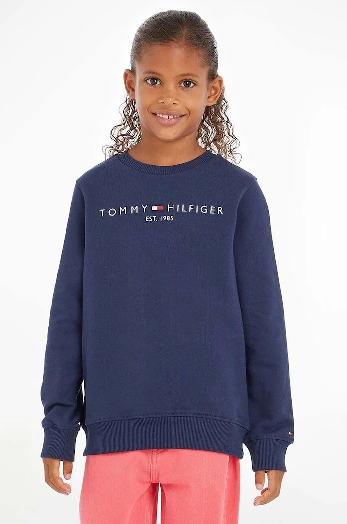 Tommy Hilfiger Çocuk Pamuklu Sweatshirt