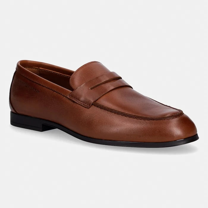 Tommy Hilfiger Erkek Deri FLEXIBLE SLIM LEATHER LOAFER Mokasen