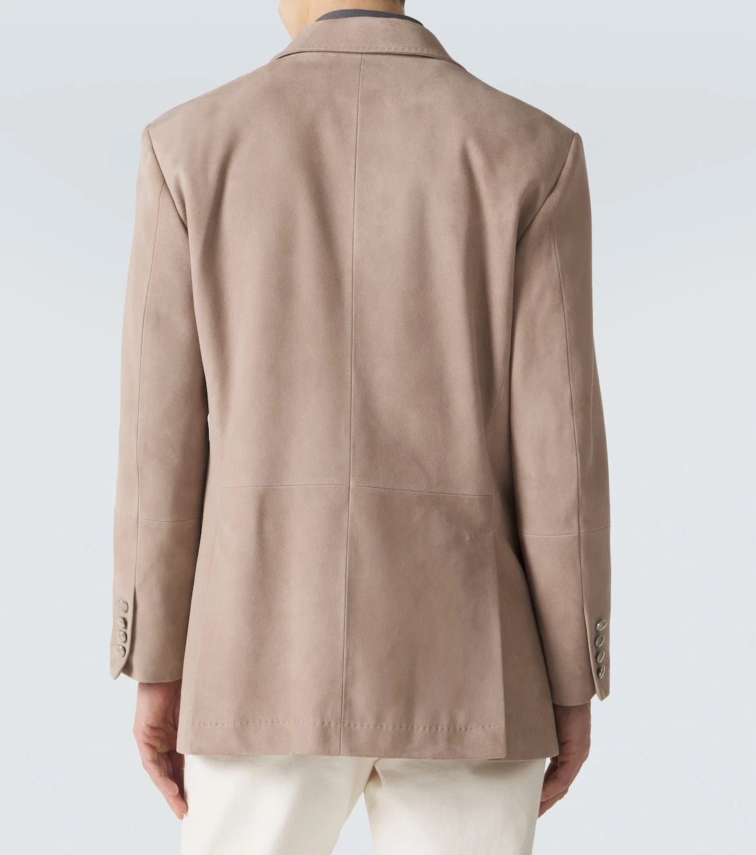 Brunello Cucinelli - Double-breasted suede blazer