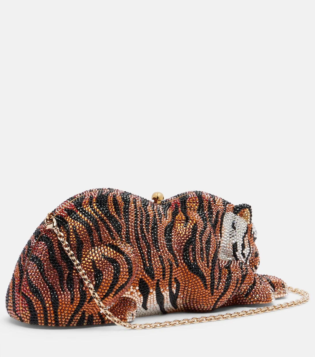 Judith Leiber Couture - Wildcat Small crystal-embellished clutch