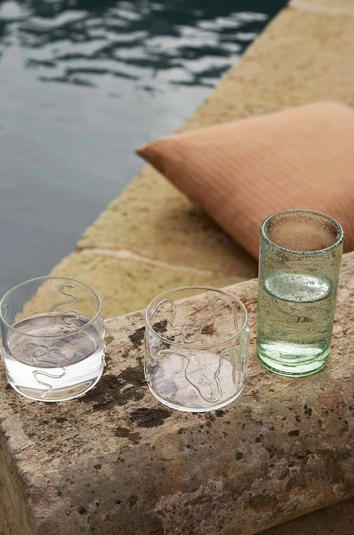 ferm LIVING Doodle Glasses 200 ml 2'li Bardak Seti