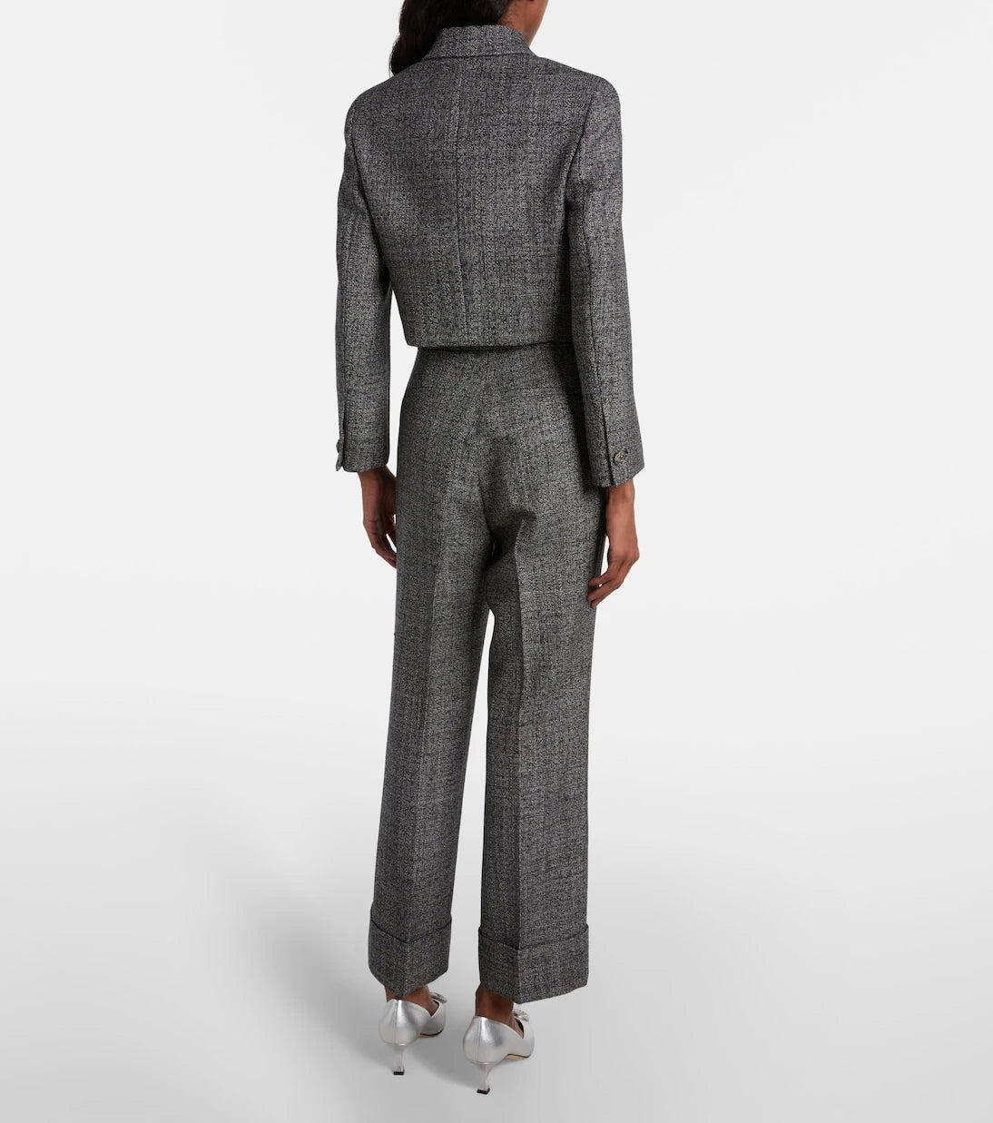 Gucci - High-rise wool straight pants