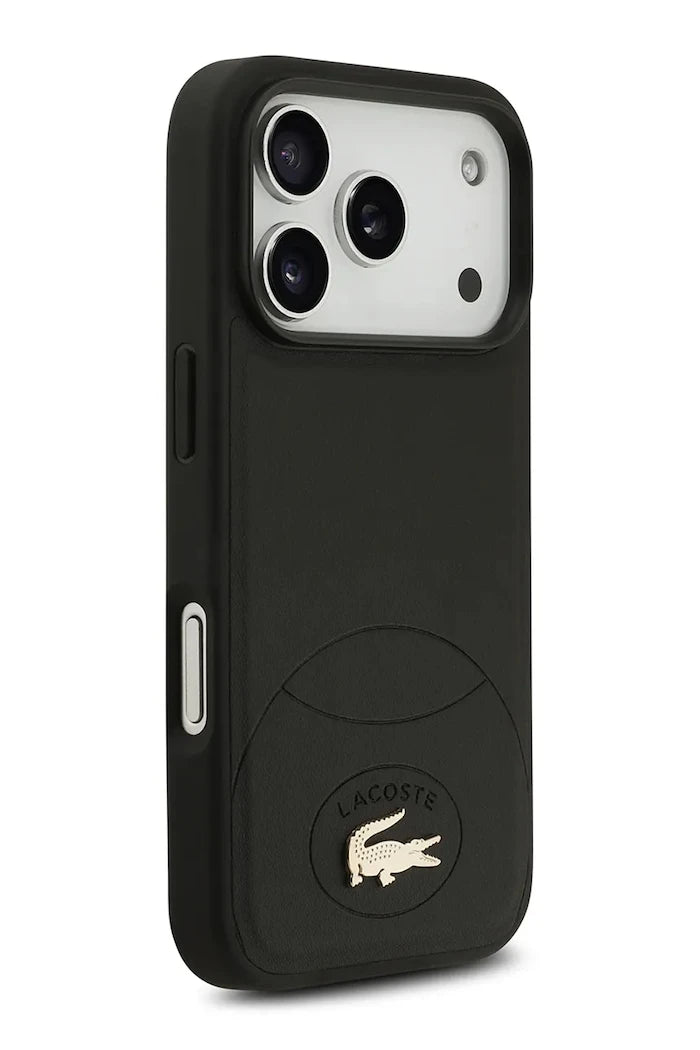 Lacoste MagSafe iPhone 17 Pro için entegre manyetik halkalı telefon kılıfı