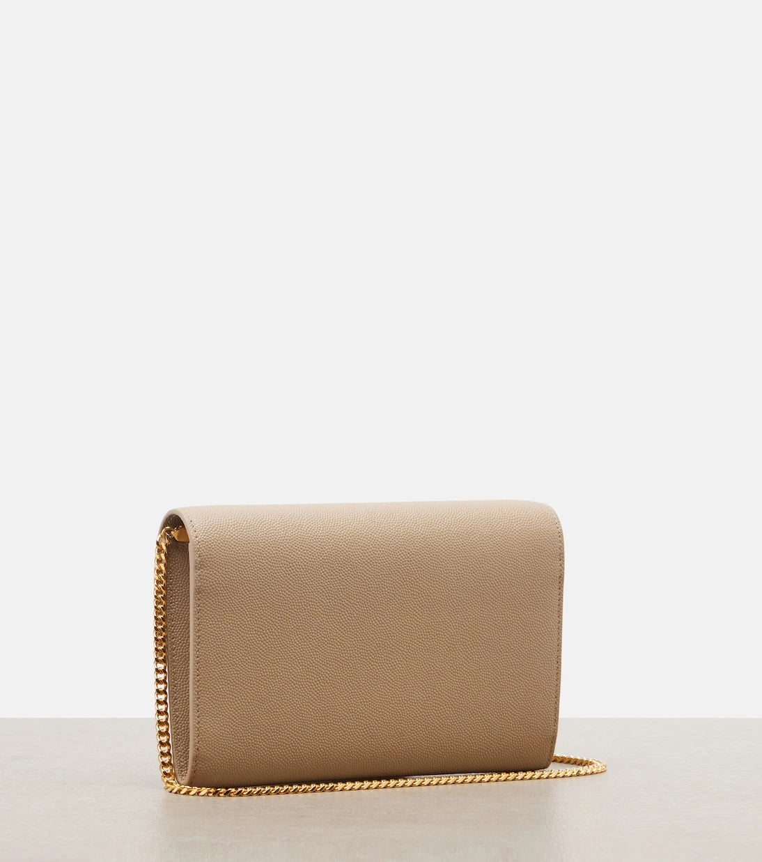 Saint Laurent - Uptown leather wallet on chain