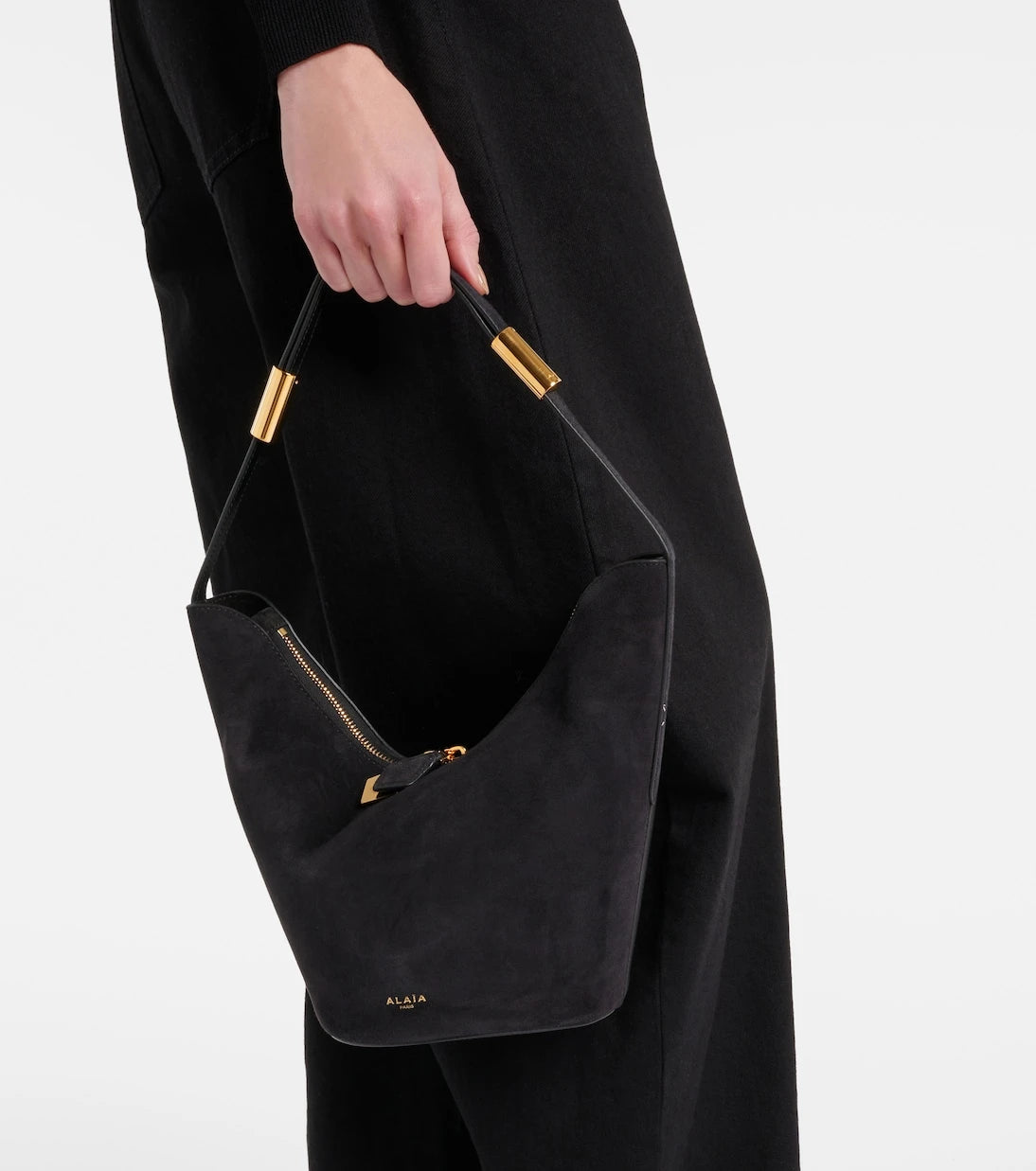 Alaïa - Small suede shoulder bag