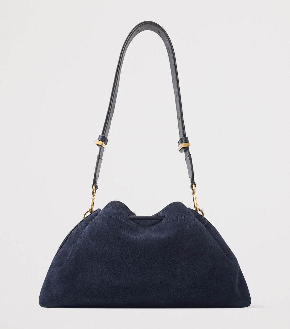 Jimmy Choo Medium Suede Cinch Shoulder Bag