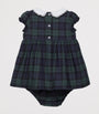 Tartan Reindeer Dress and Bloomers Set (0-9 Months)