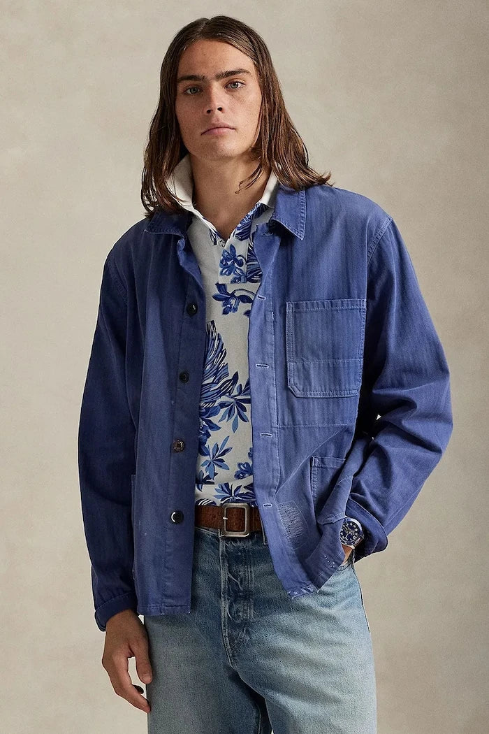Памучна тениска с яка Polo Ralph Lauren