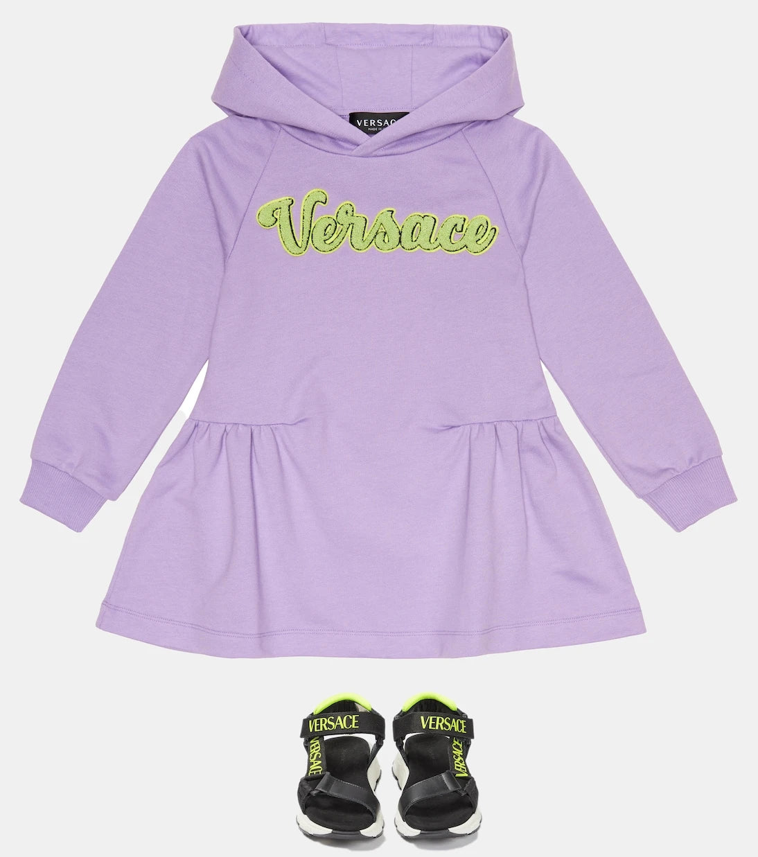 Versace Kids - Logo Trigreca sandals
