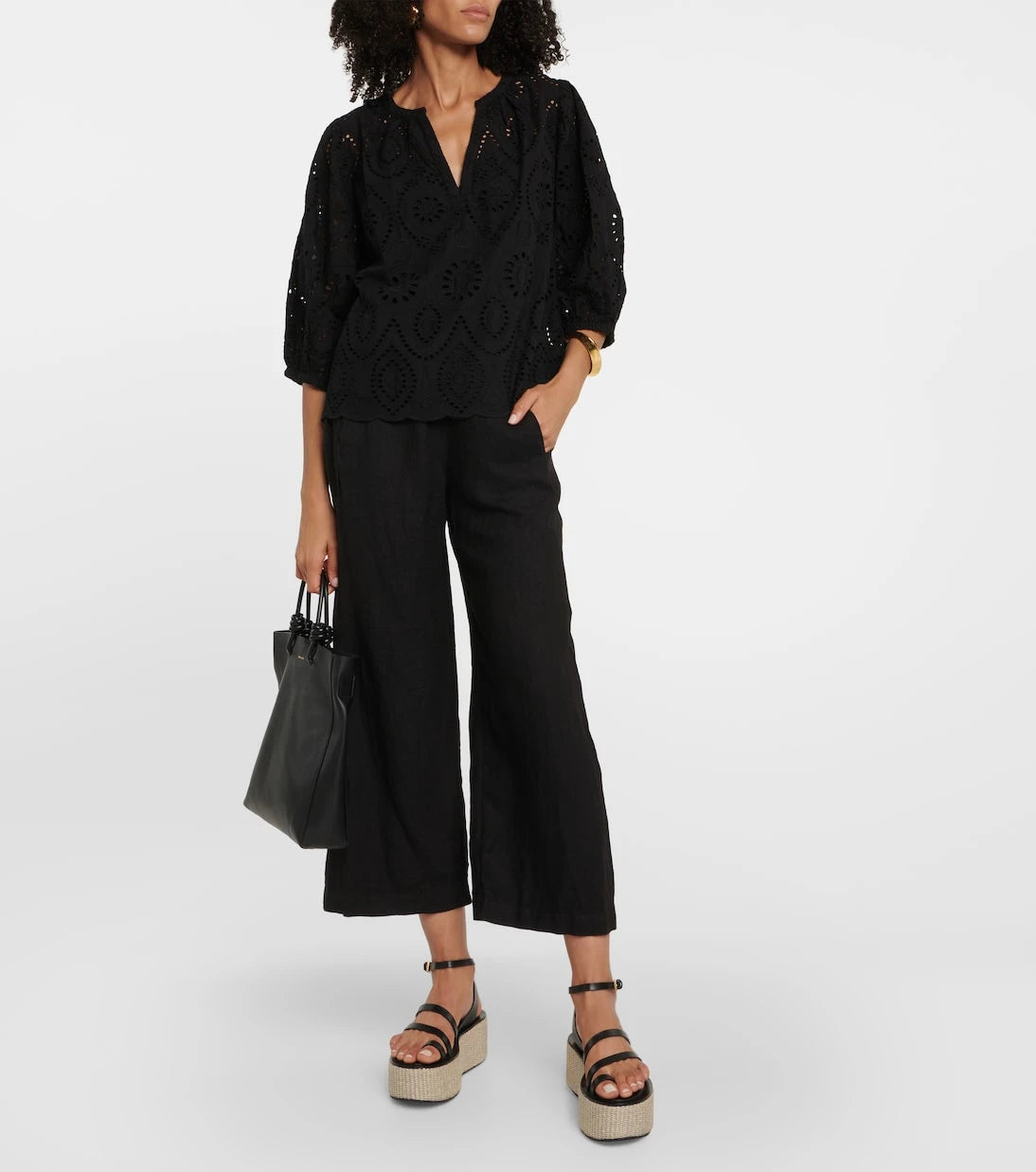 Velvet - Lola linen wide-leg pants