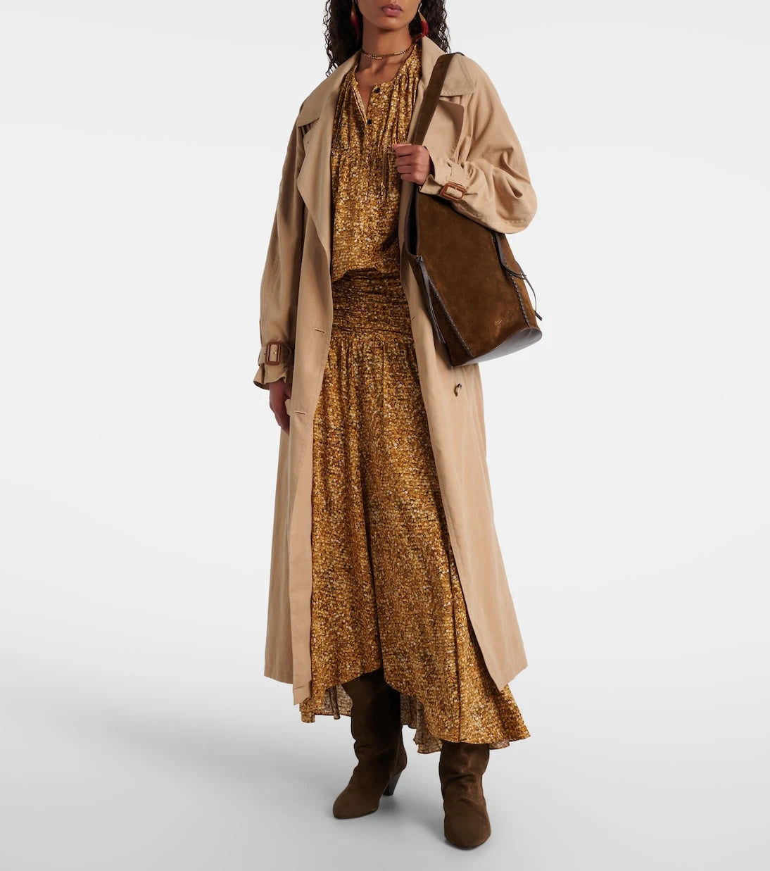 Isabel Marant - Syana printed silk-blend maxi skirt