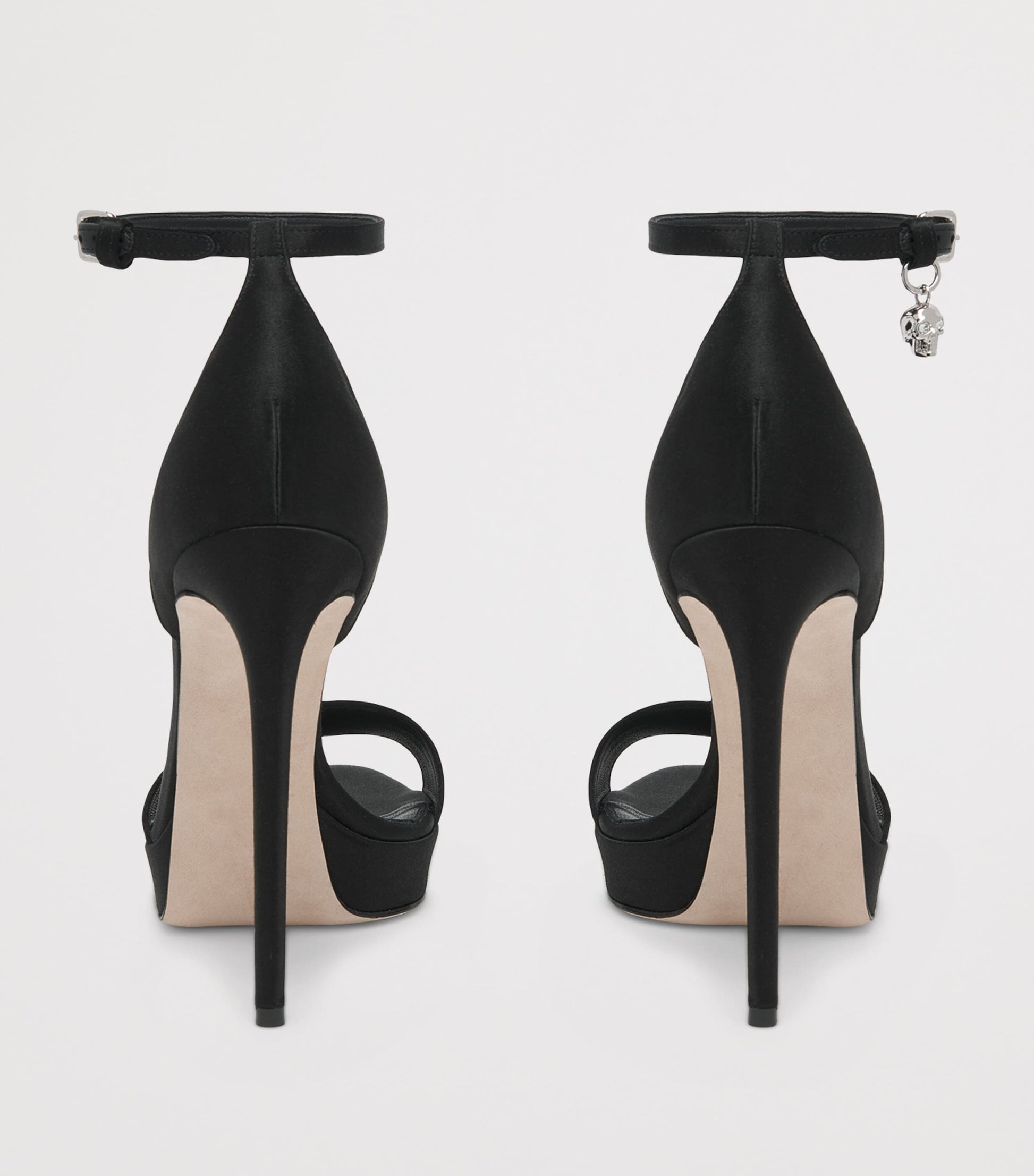 Satin Jewel Heeled Sandals 125