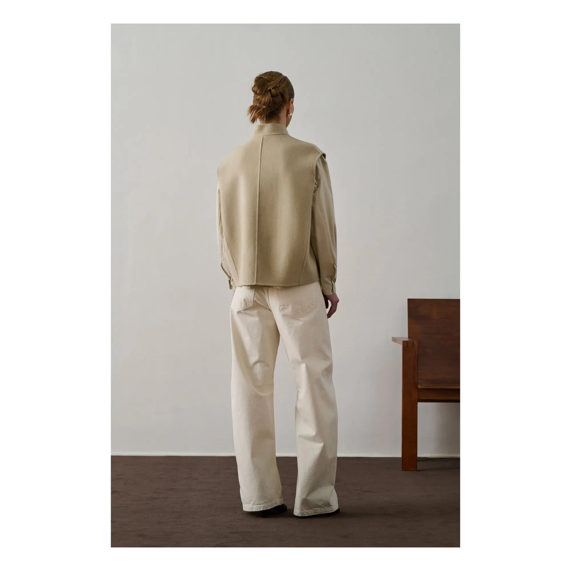 Soeur - Adeline Wool Sleeveless Jacket | Chalk