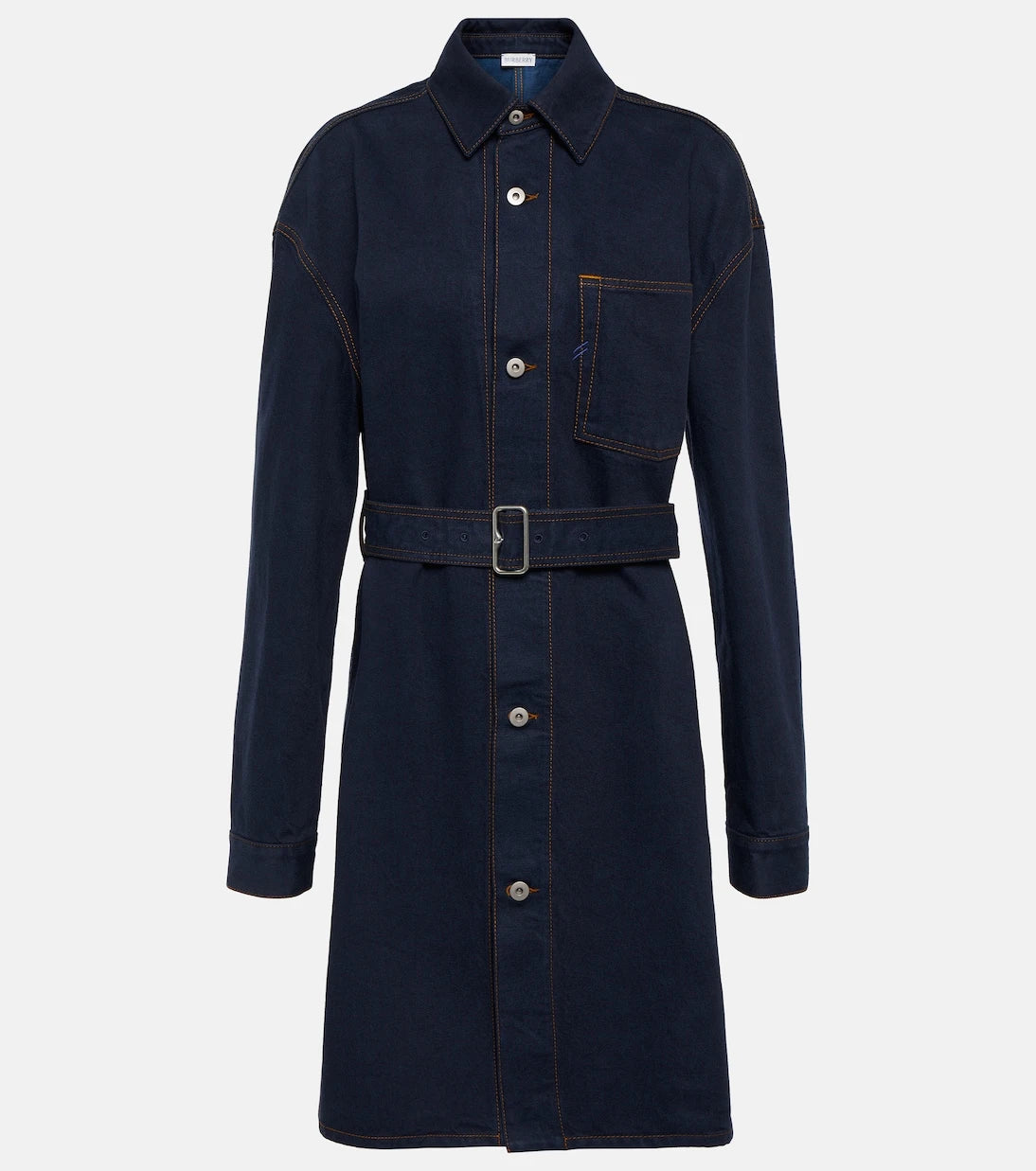Burberry - Belted denim shirt dress