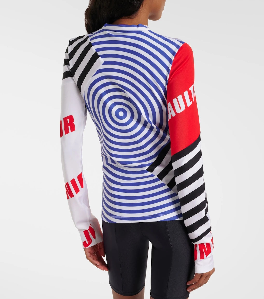 Jean Paul Gaultier - Logo striped jersey T-shirt