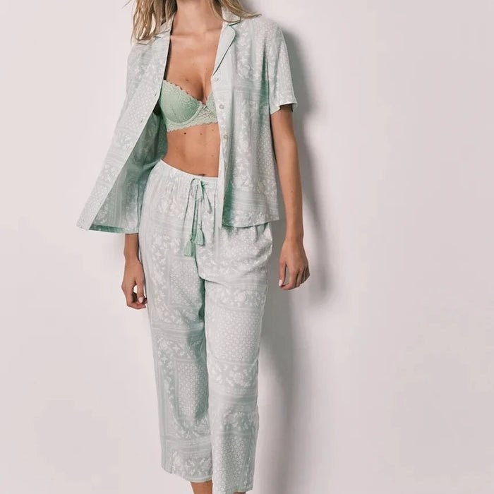 women'secret Kadın viskoz iki parçalı pijama