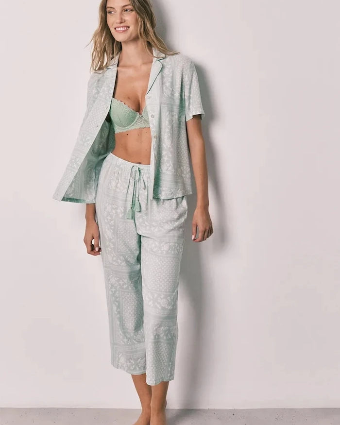 women'secret Kadın viskoz iki parçalı pijama