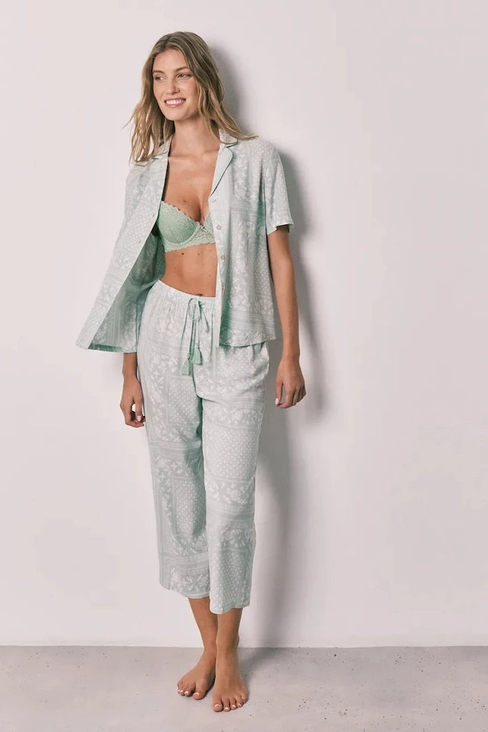 women'secret Kadın viskoz iki parçalı pijama