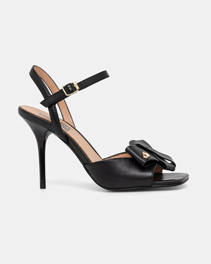 Love Moschino deri yüksek topuklu sandalet