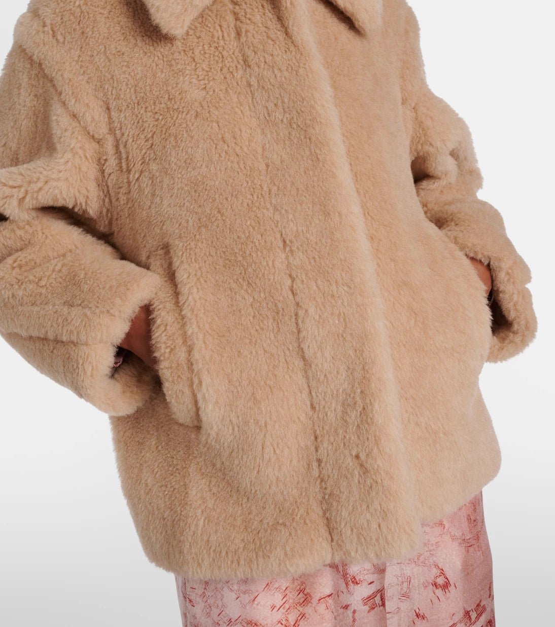 Max Mara - Tritone cropped teddy jacket