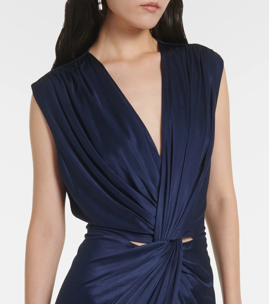 Costarellos - Indra gathered jersey gown