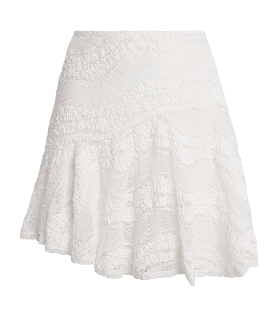 White Knitted Haze Mini Skirt