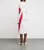 Issey Miyake Red Knit As Represented Midi Dress