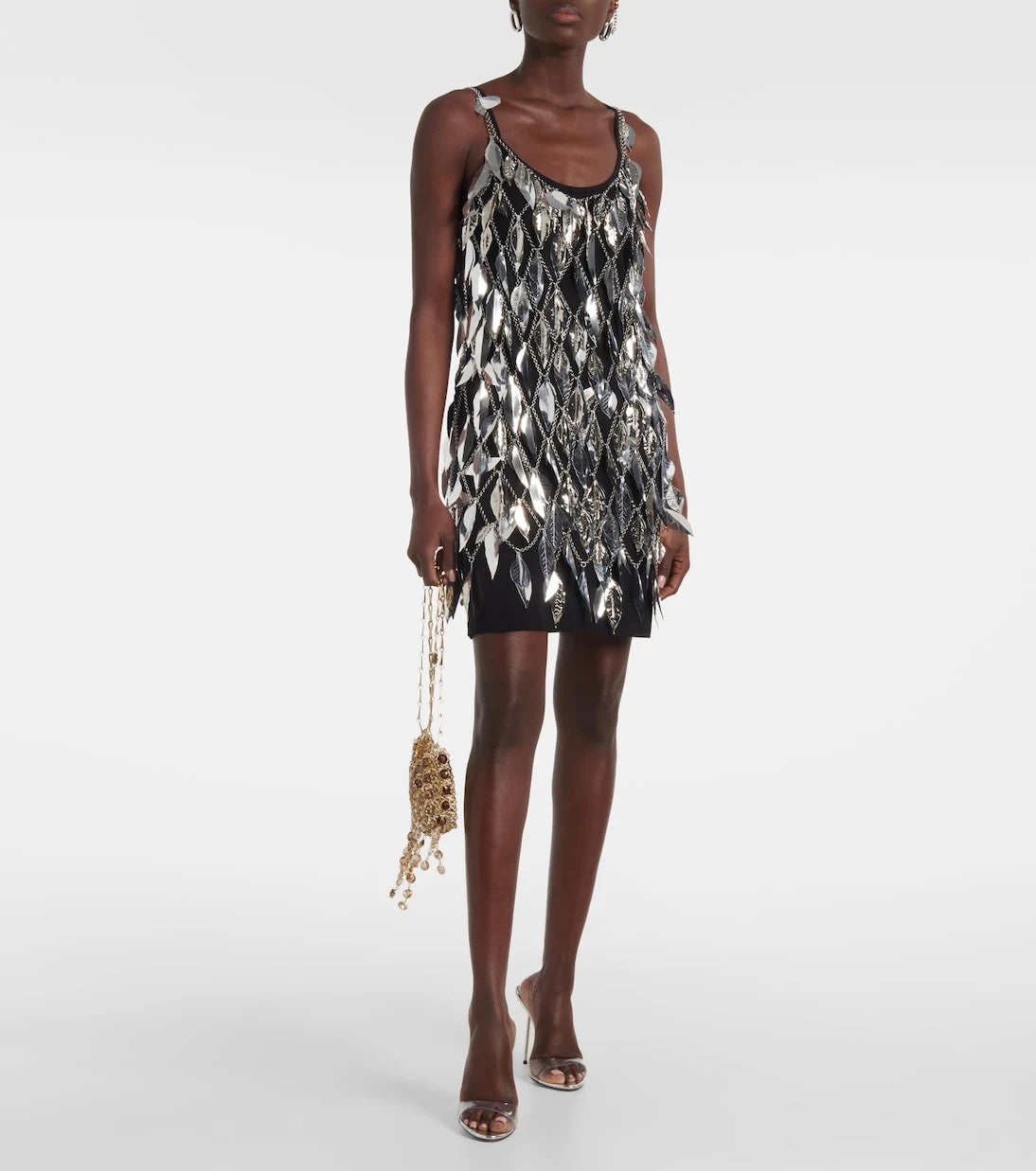 Rabanne - Chain-detail embellished minidress