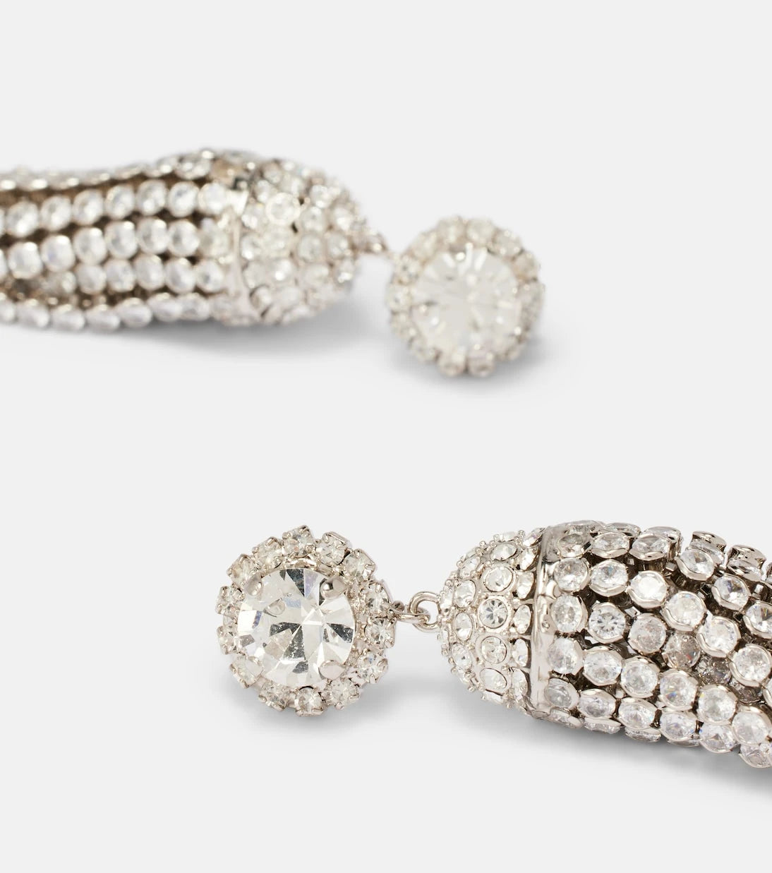 Rabanne - Crystal-embellished drop earrings