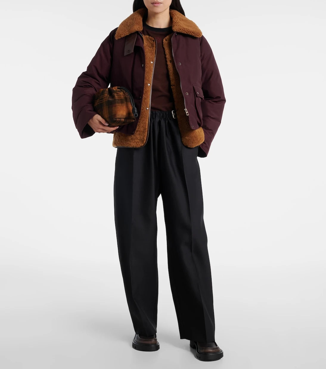Loewe - Shearling-lined cotton-blend puffer jacket