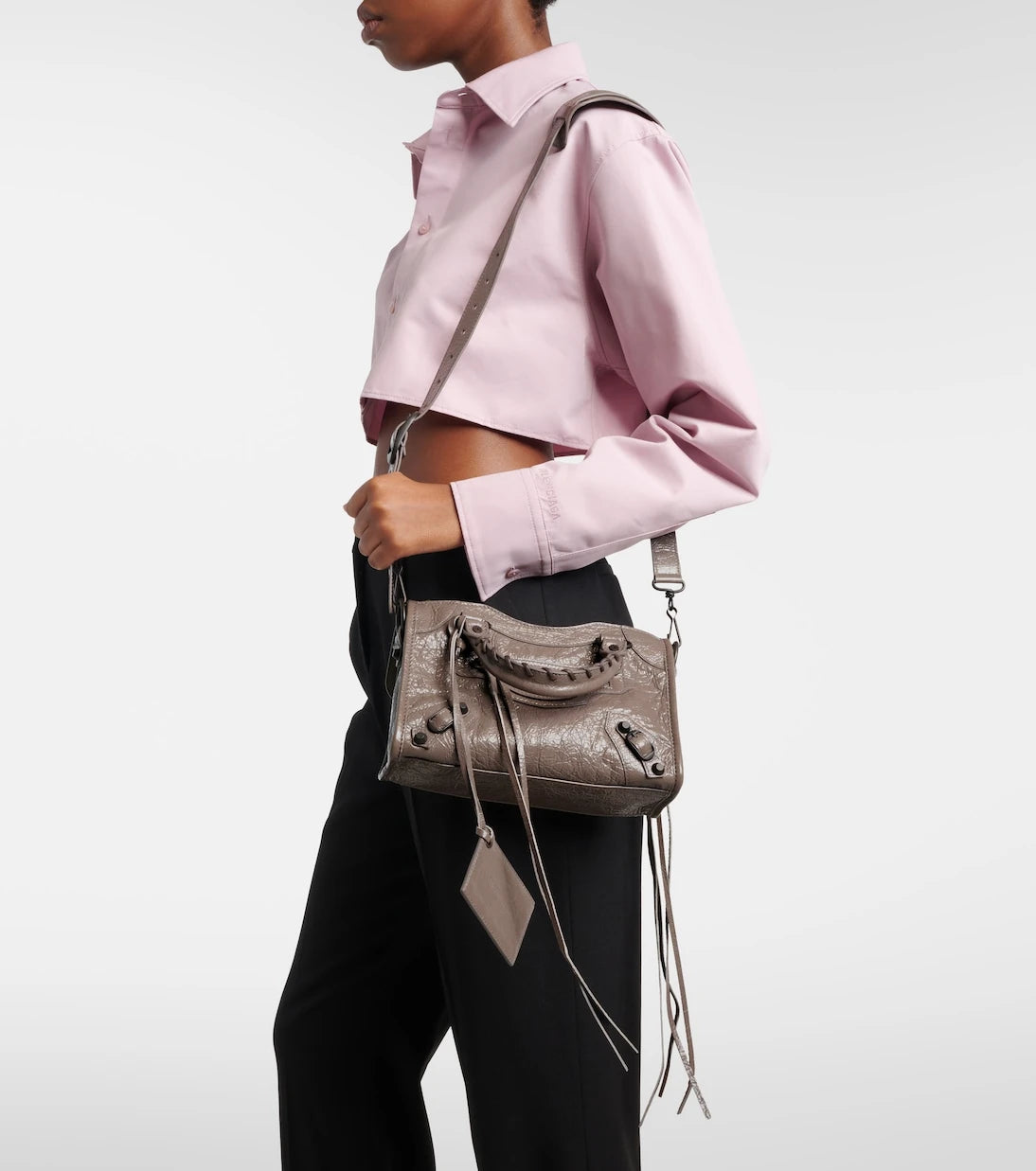 Balenciaga - Le City Mini leather top-handle bag