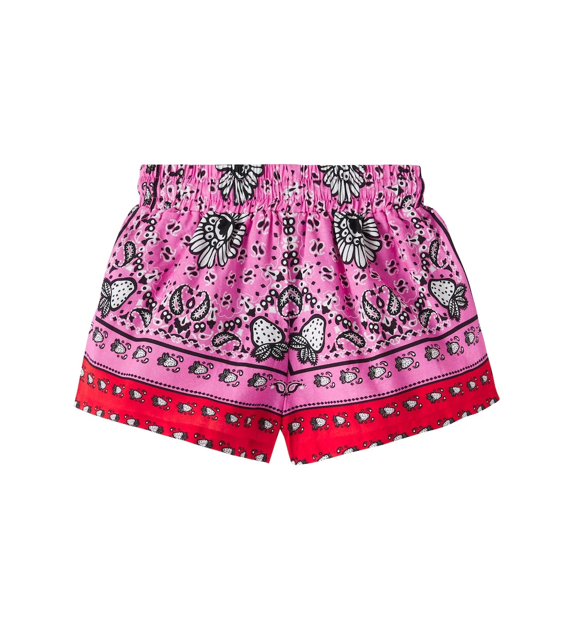 Fábula - Morango Bandana cotton shorts
