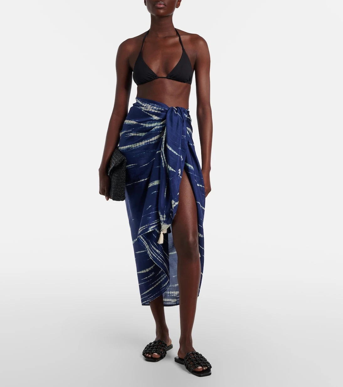Anna Kosturova - Tie-dye silk beach cover-up