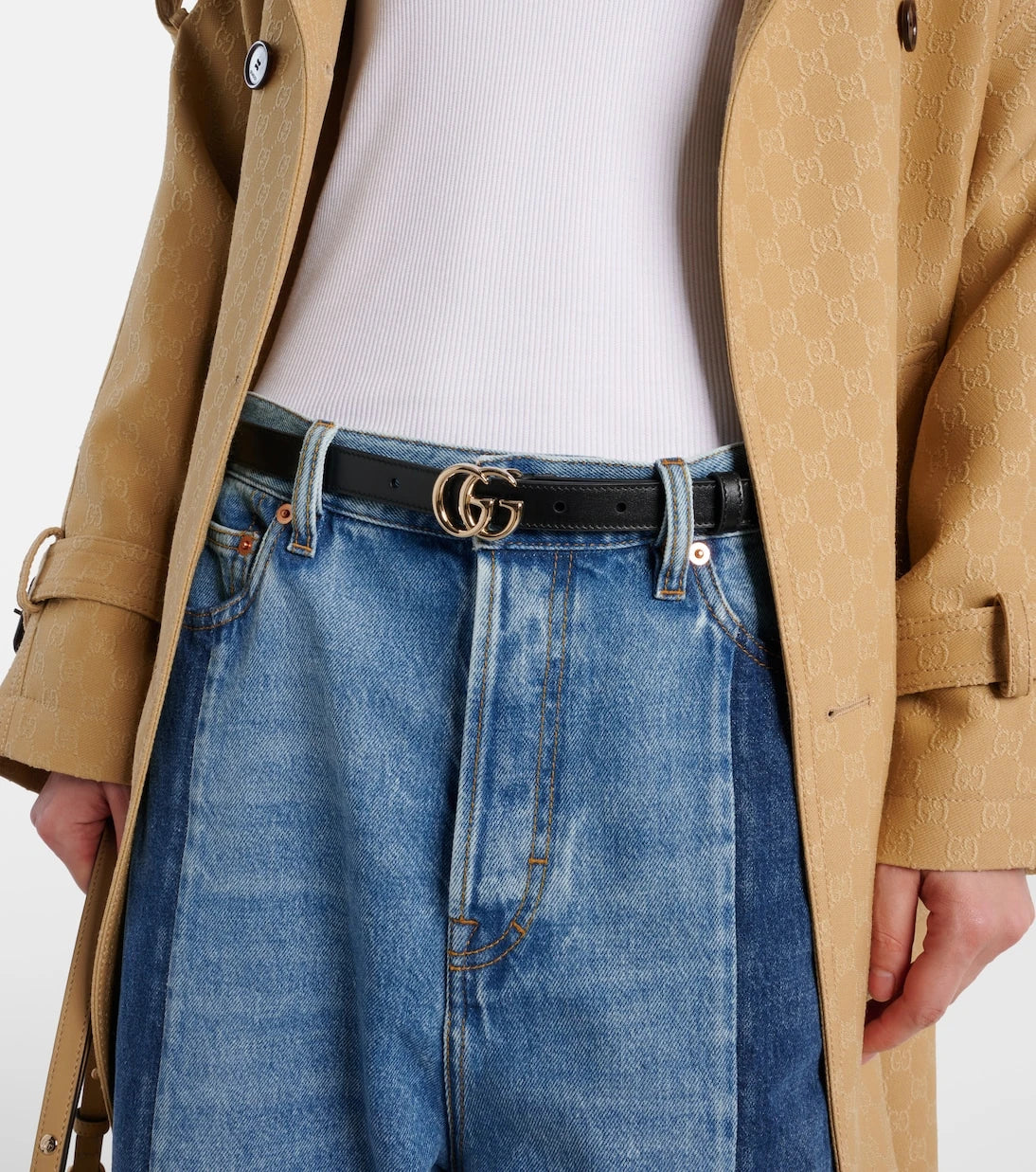 Gucci - GG Marmont leather belt