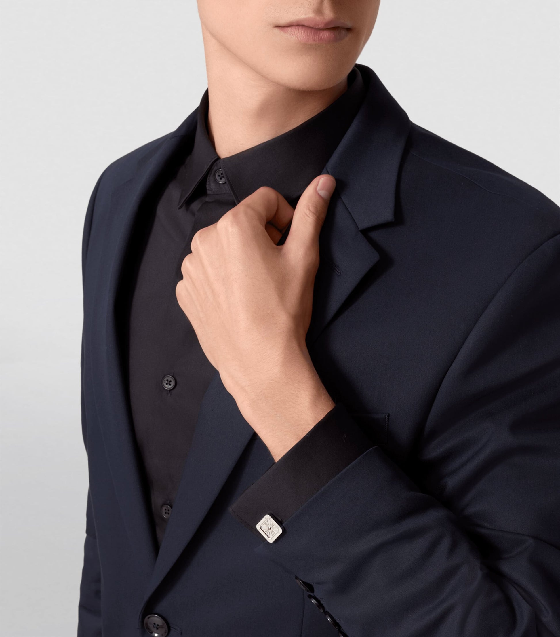 Sterling Silver Santos de Cartier Cufflinks