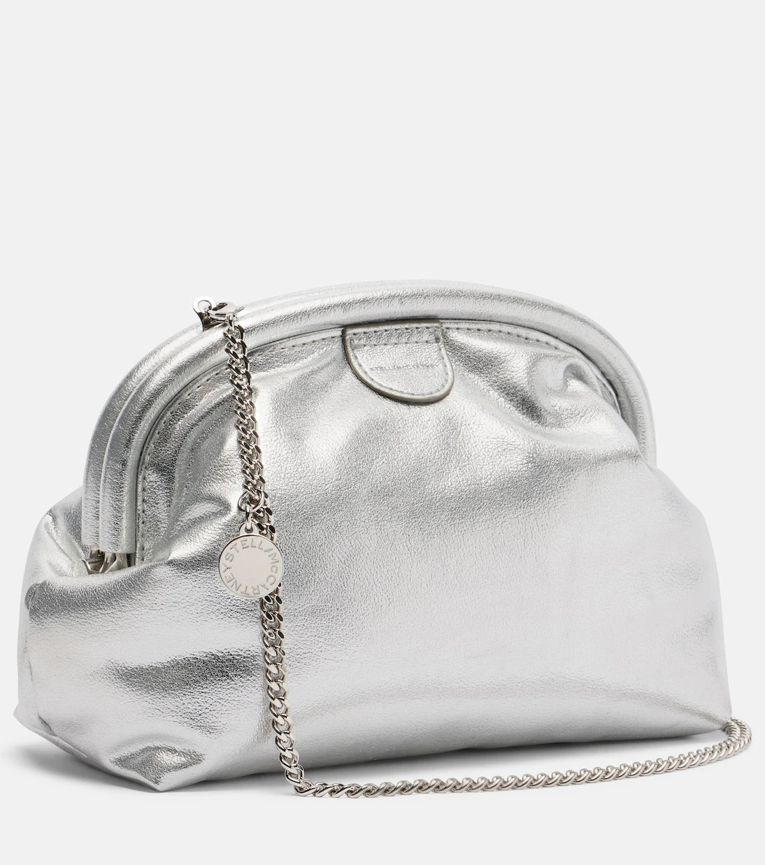 Stella McCartney - Falabella padded metallic clutch