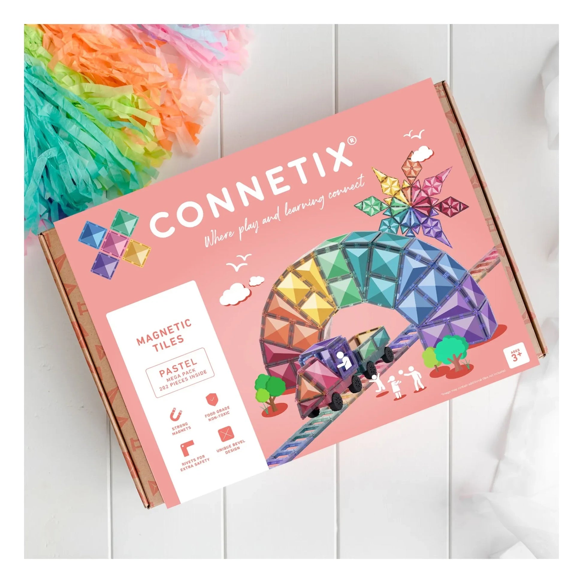 Connetix - Mega pack - 202 pieces | Pastel