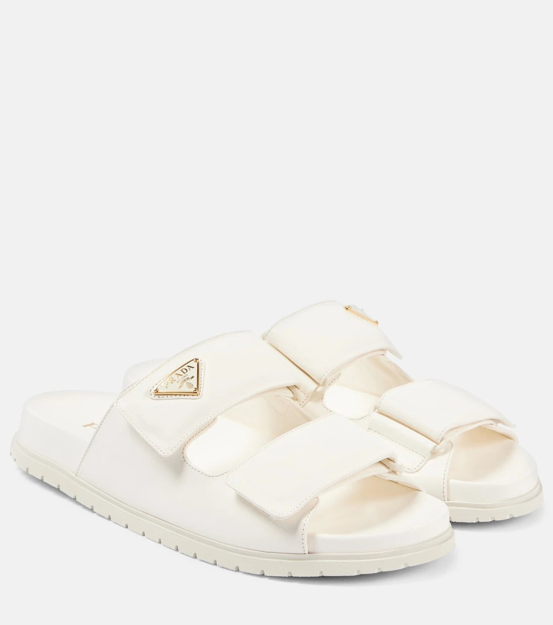 Prada - Logo leather sandals