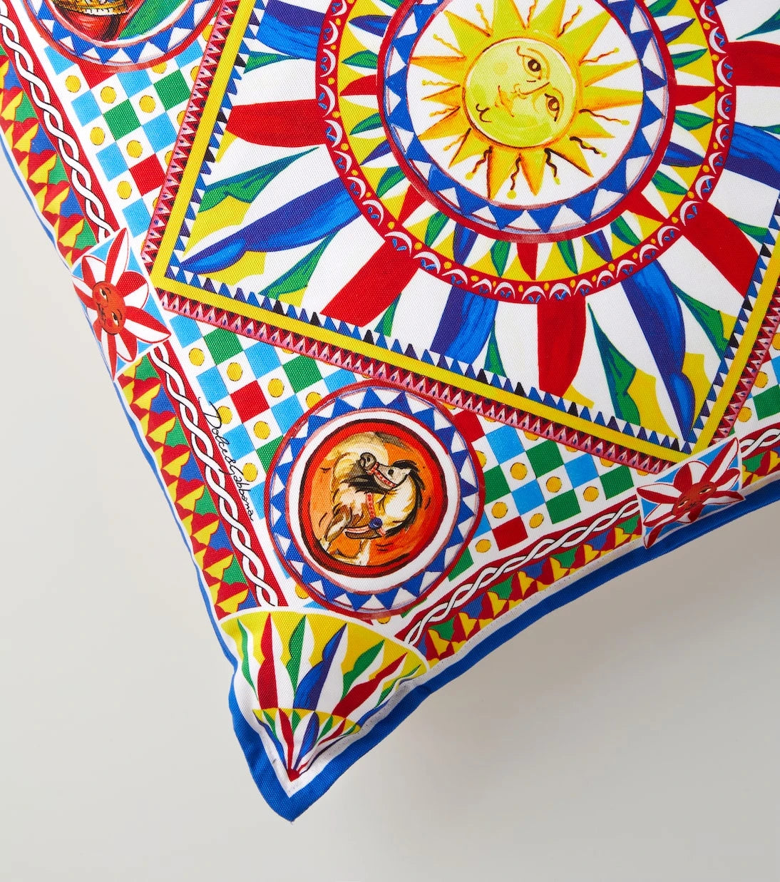 Dolce&Gabbana Casa - Small printed canvas cushion