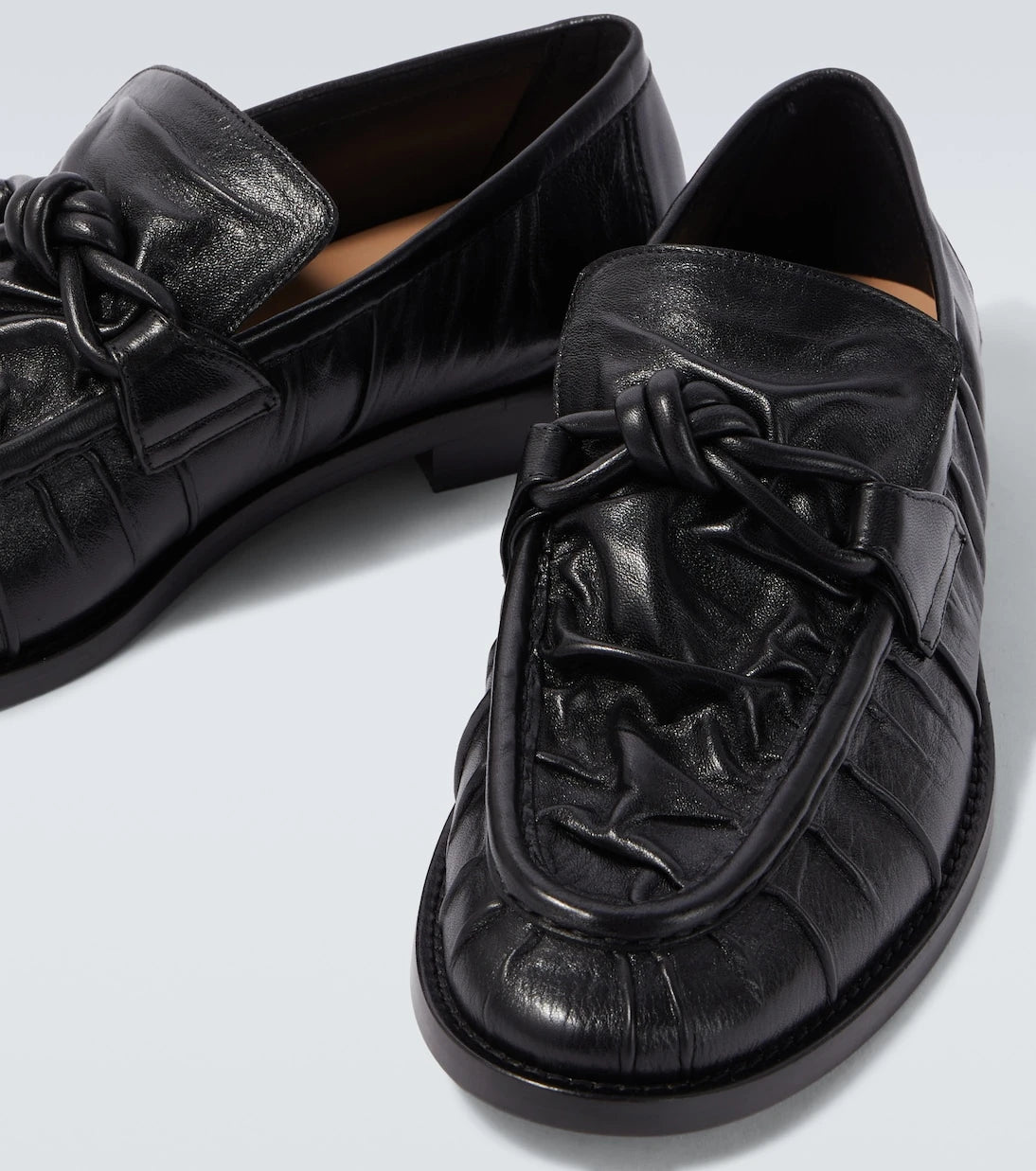 Bottega Veneta - Astaire leather loafers