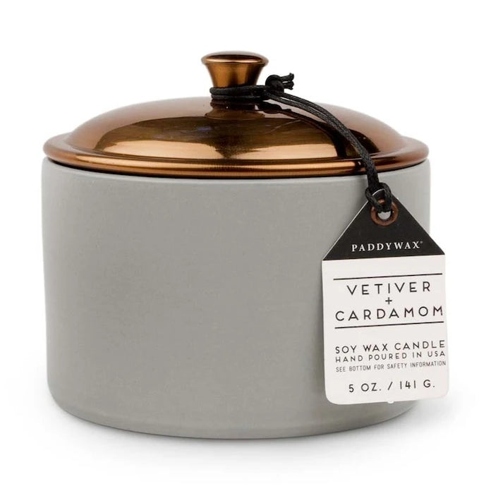 Ароматна соева свещ Paddywax Vetiver & Cardamon 141 g