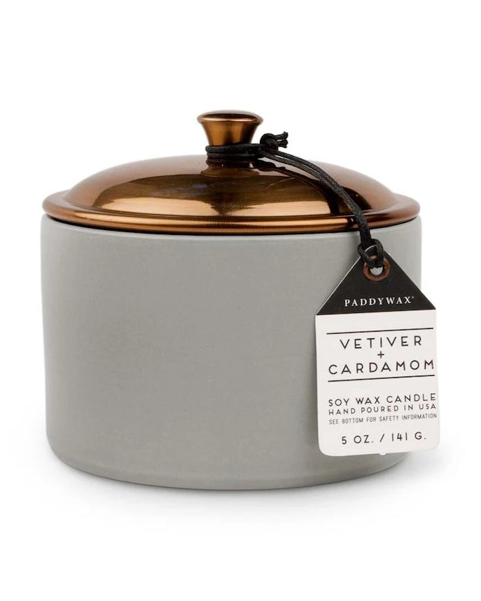 Ароматна соева свещ Paddywax Vetiver & Cardamon 141 g