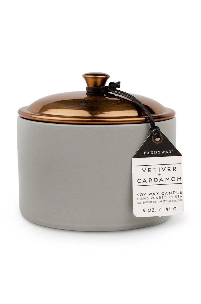 Ароматна соева свещ Paddywax Vetiver & Cardamon 141 g