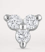 Maria Tash Diamond Trinity Threaded Stud Earring (3mm)