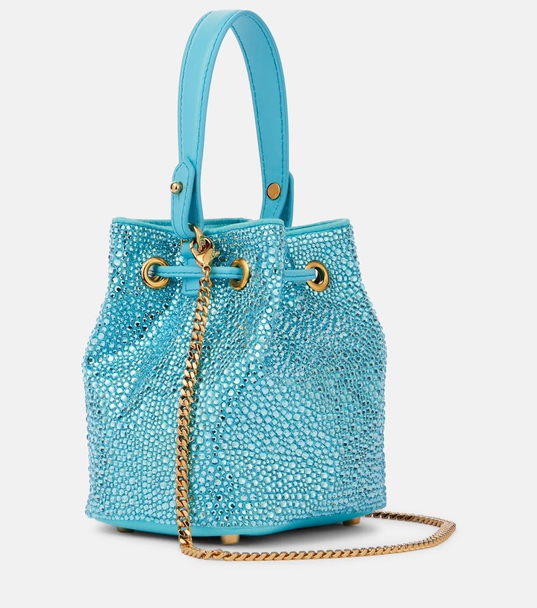 Versace - La Medusa Medium embellished bucket bag