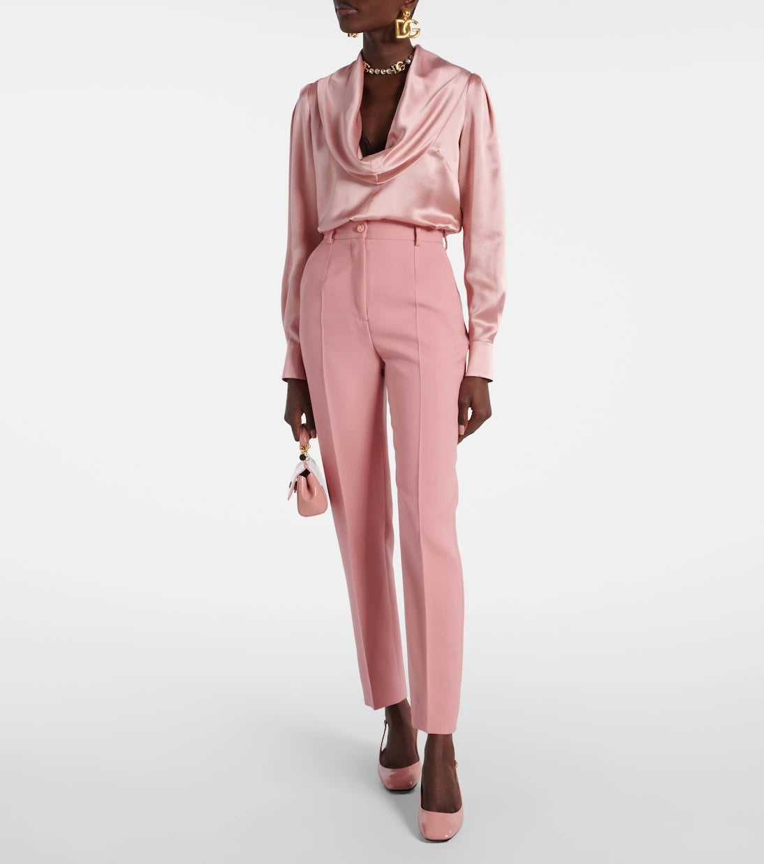 Dolce&Gabbana - Draped silk satin blouse