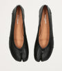 Maison Margiela Black Leather Tabi Ballet Flats