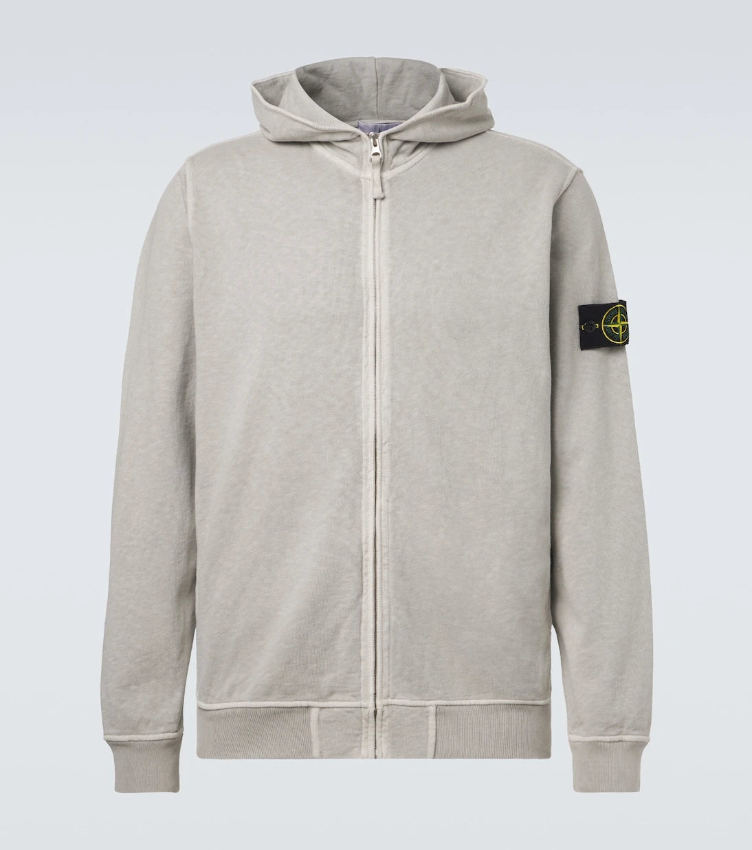 Stone Island - Cotton jersey zip-up hoodie